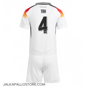 Saksa Jonathan Tah #4 Kotipaita Lapsille EM-Kisat 2024 Lyhythihainen (+ shortsit)